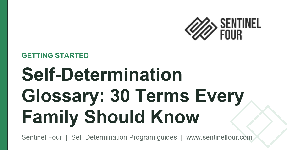 Self-Determination Glossary: 30 Terms Every Family Should Know