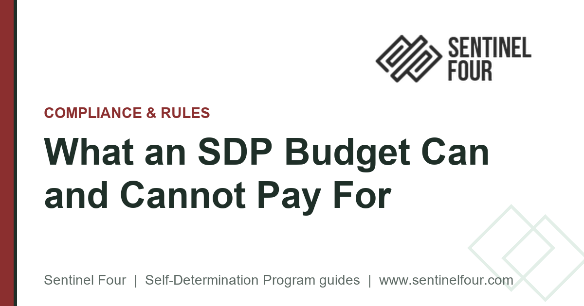What an SDP Budget Can and Cannot Pay For